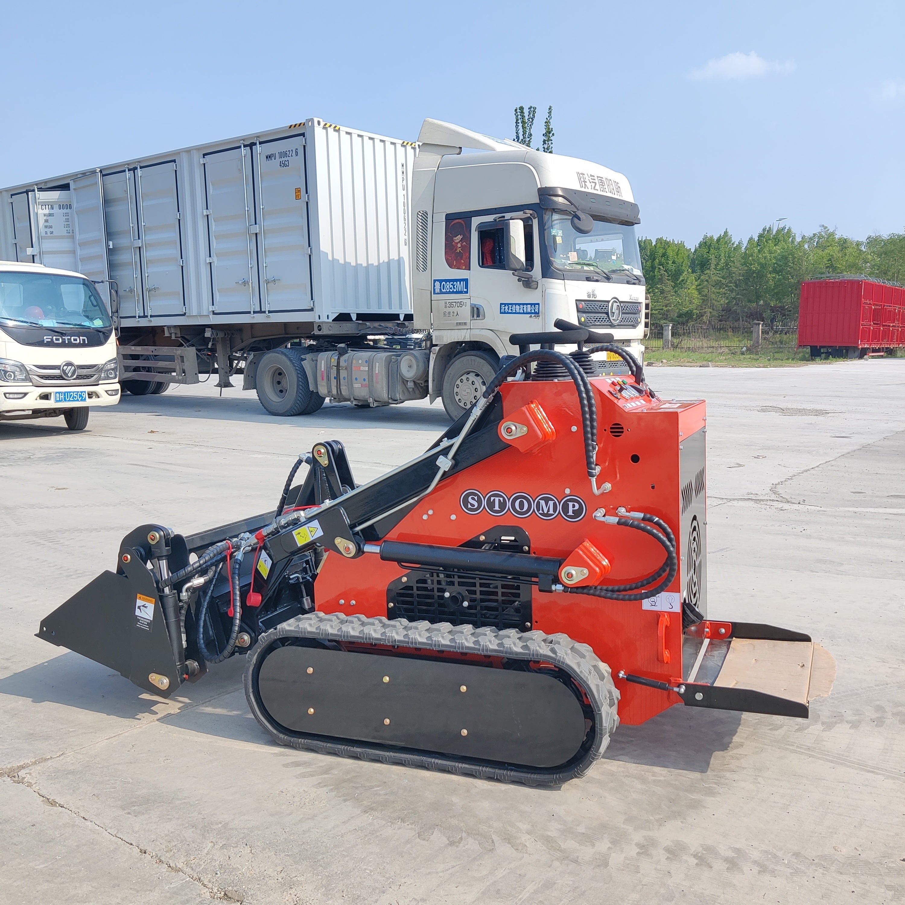 Skid Steer Loader 4 in one Bucket Attachment