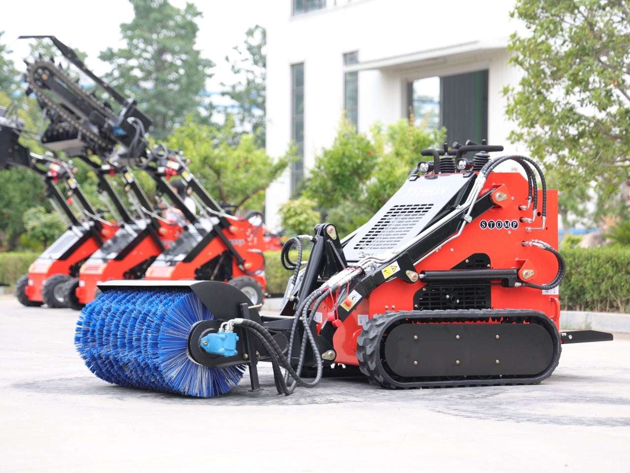 Skid Steer Loader Sweeper Attachment