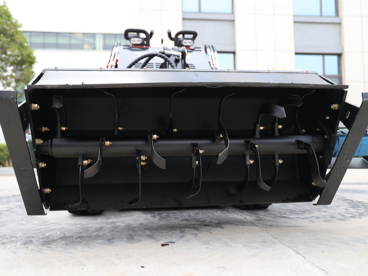 Skid Steer Loader Rotary Plow Tiller Attachment
