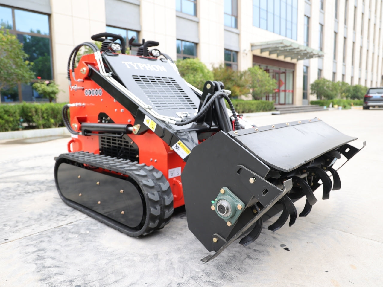 Skid Steer Loader Rotary Plow Tiller Attachment