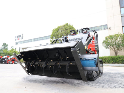 Skid Steer Loader Rotary Plow Tiller Attachment