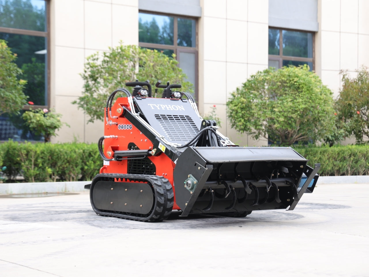 Skid Steer Loader Rotary Plow Tiller Attachment