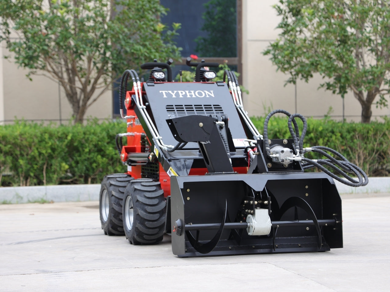 TYPHON Skid Steer Loader Snow Blower Attachment