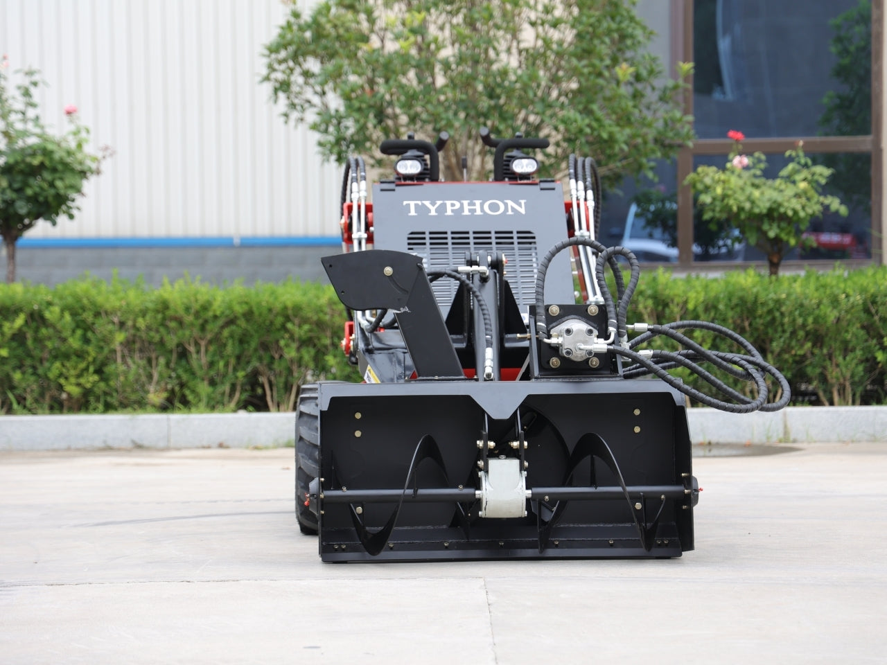 TYPHON Skid Steer Loader Snow Blower Attachment
