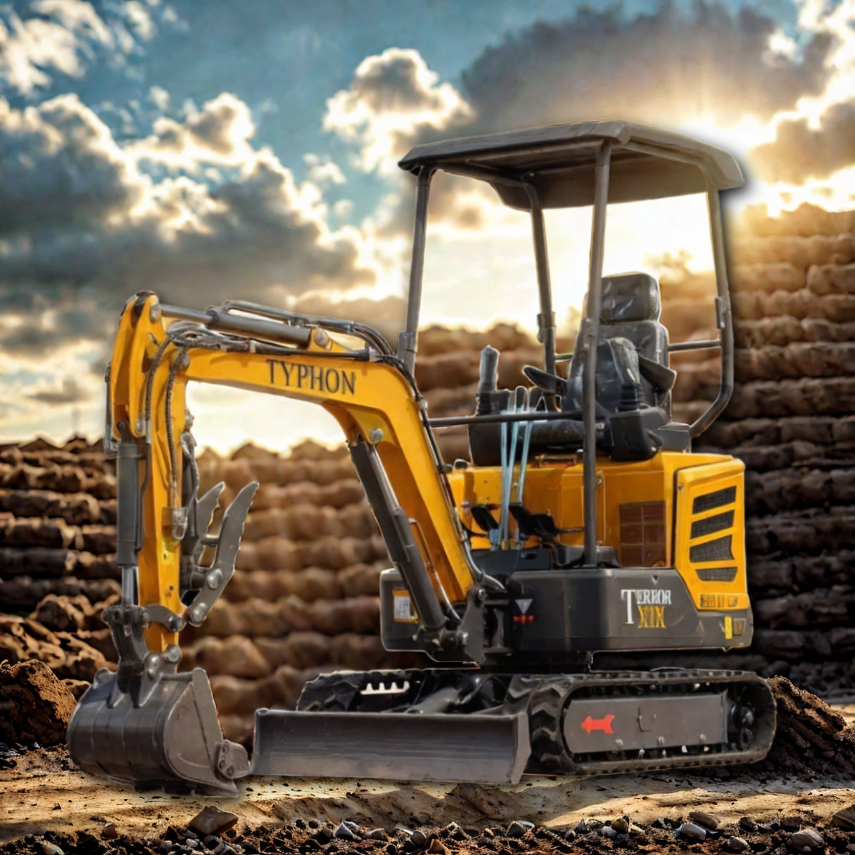 TYPHON TERROR XIX STORM Mini Excavator – 1.8 Ton Trench Digger
